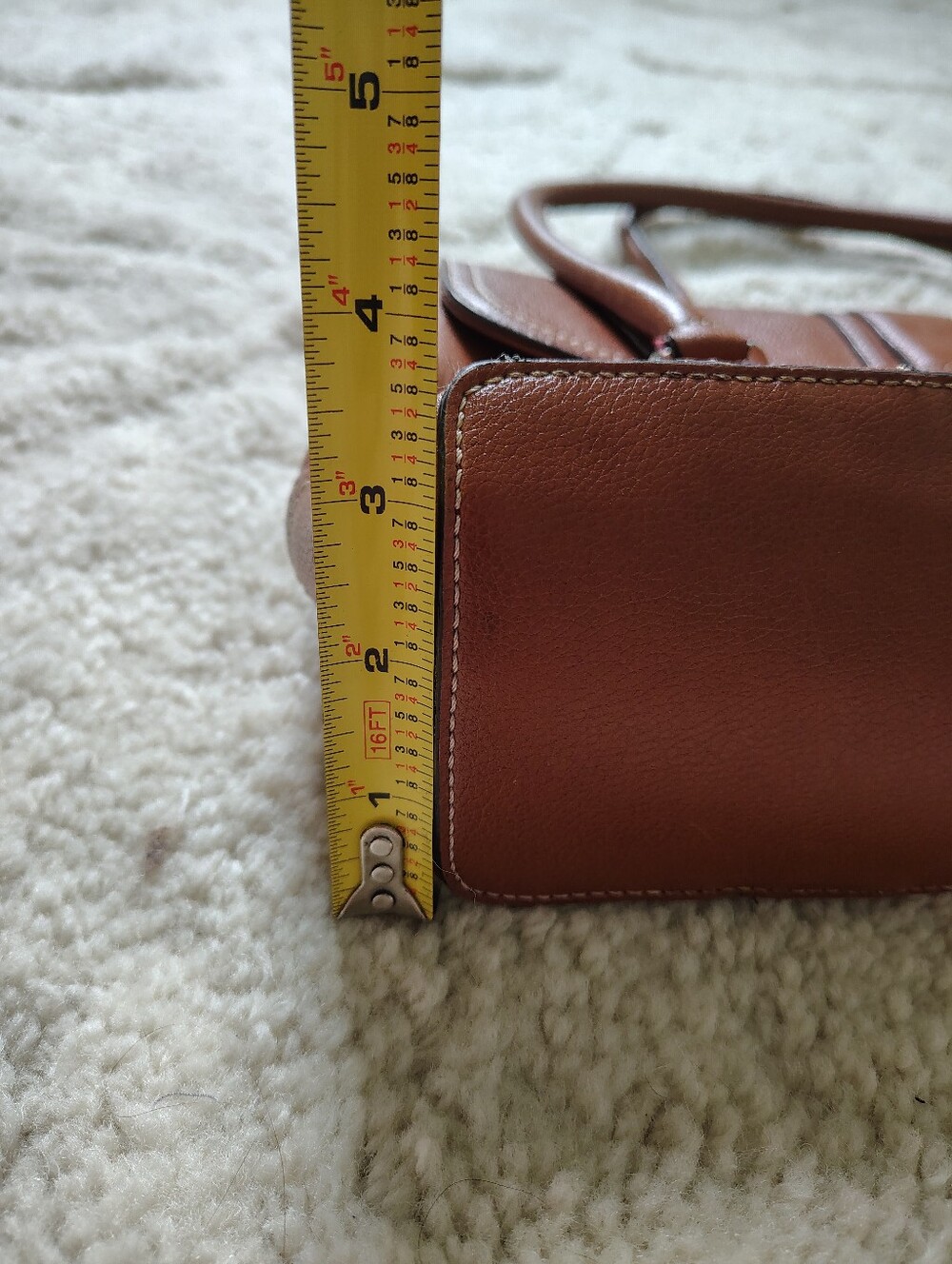 Liz Claiborne Brown Faux Leather Shoulder Bag - Picture 15 of 16